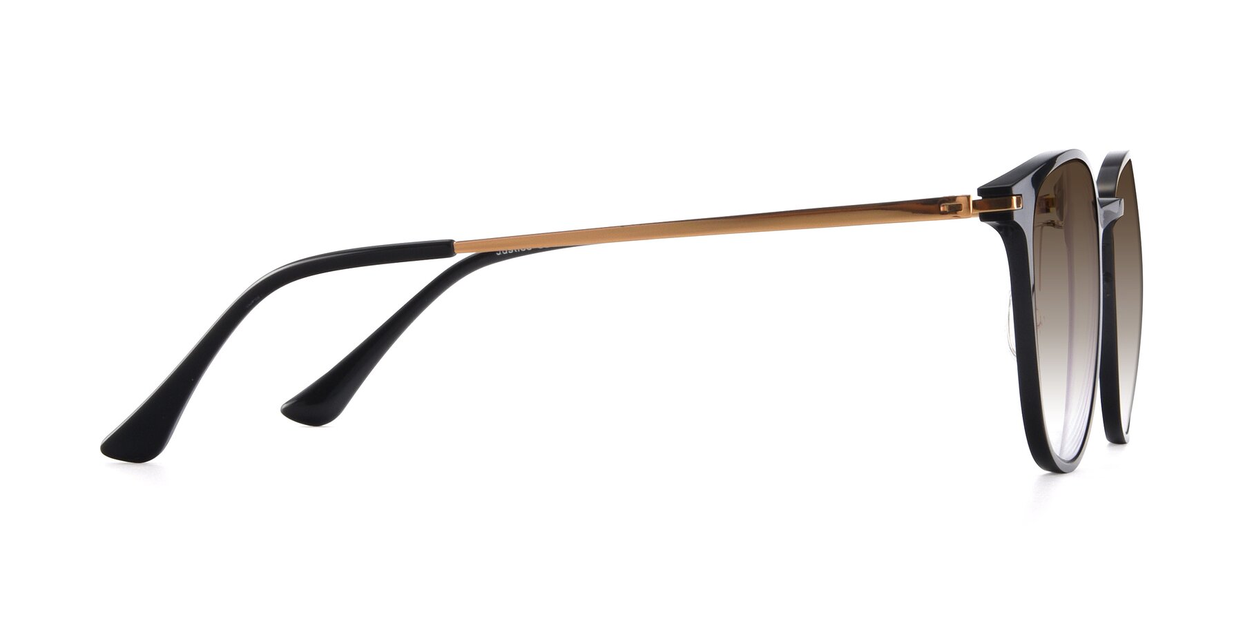 Side of Justice in Black with Brown Gradient Lenses