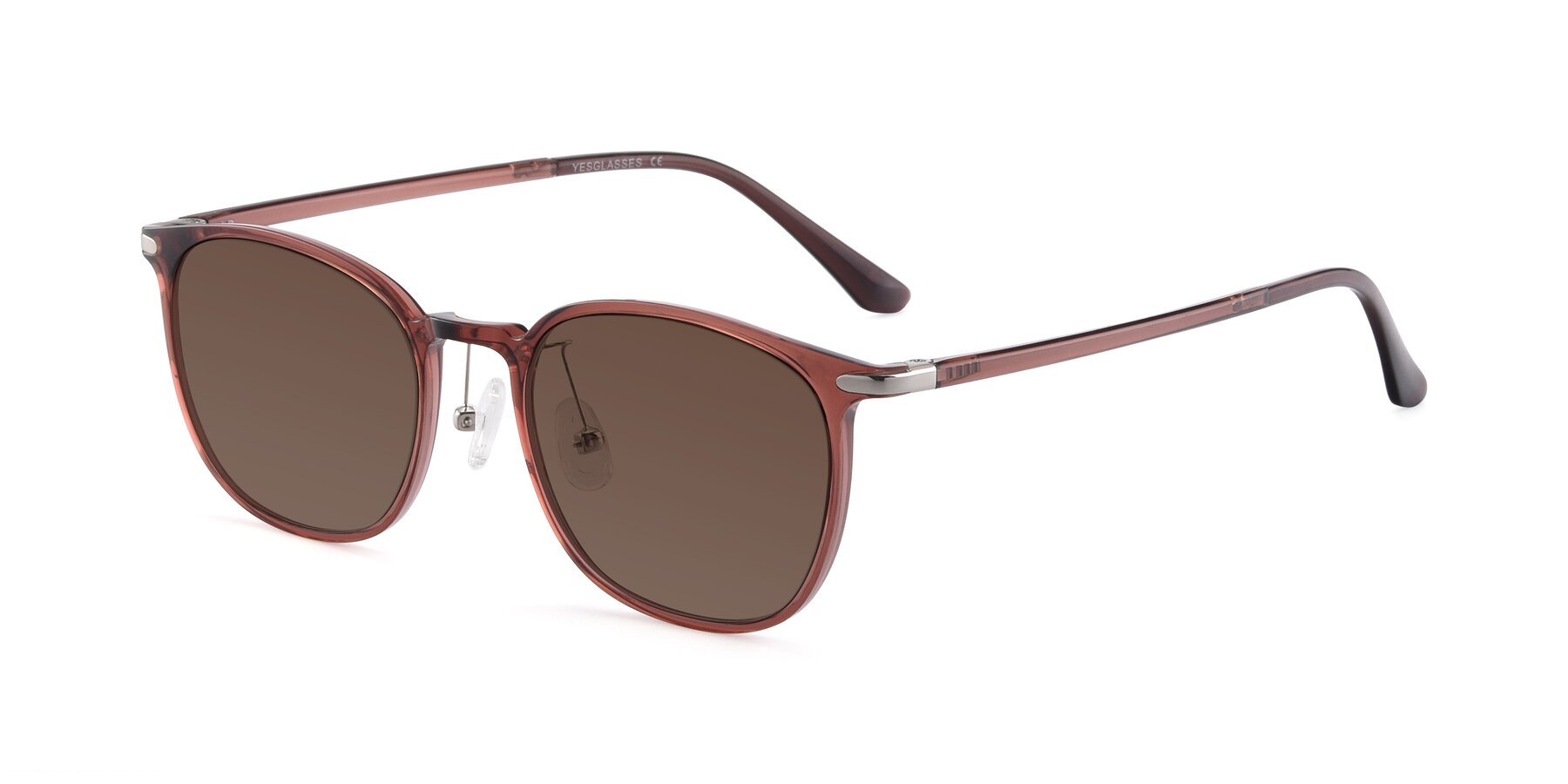 Angle of Melinda in Brown with Brown Tinted Lenses