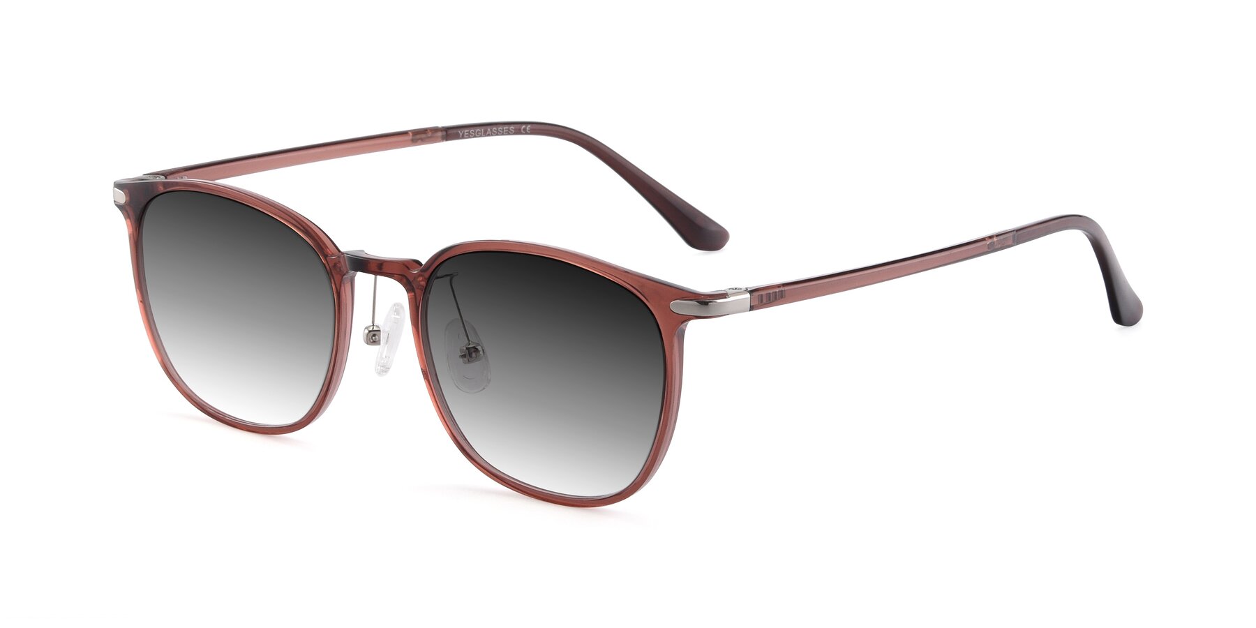 Angle of Melinda in Brown with Gray Gradient Lenses