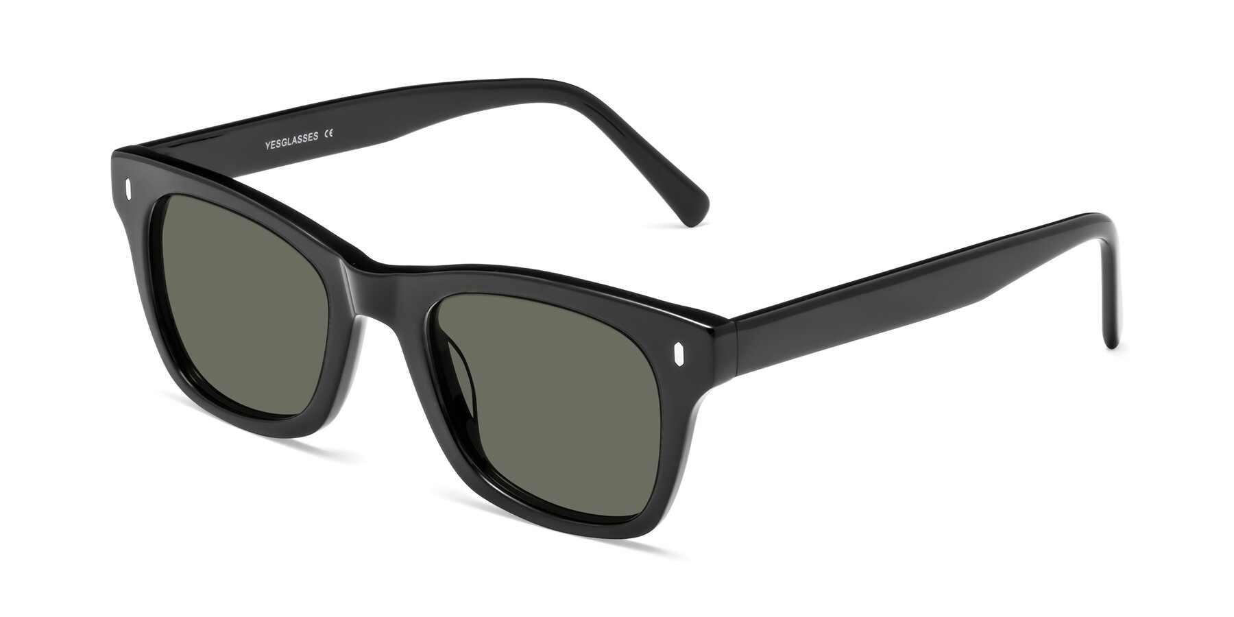 Angle of Ben in Black with Gray Polarized Lenses