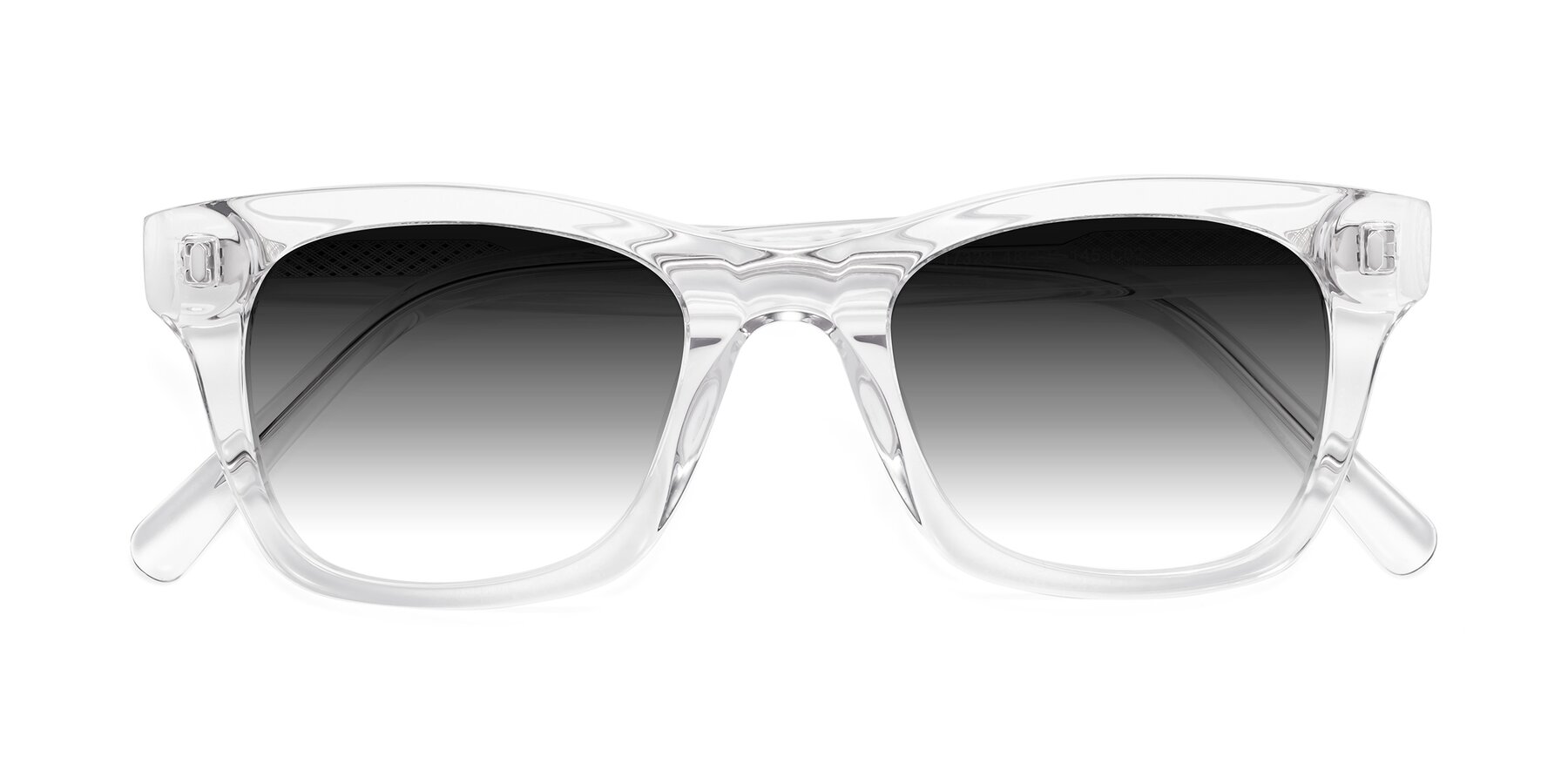Folded Front of Ben in Clear with Gray Gradient Lenses