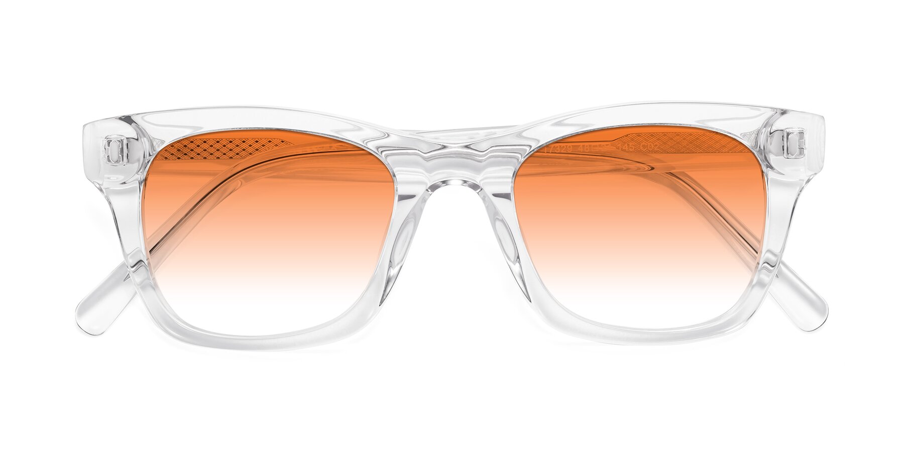 Folded Front of 17329 in Clear with Orange Gradient Lenses