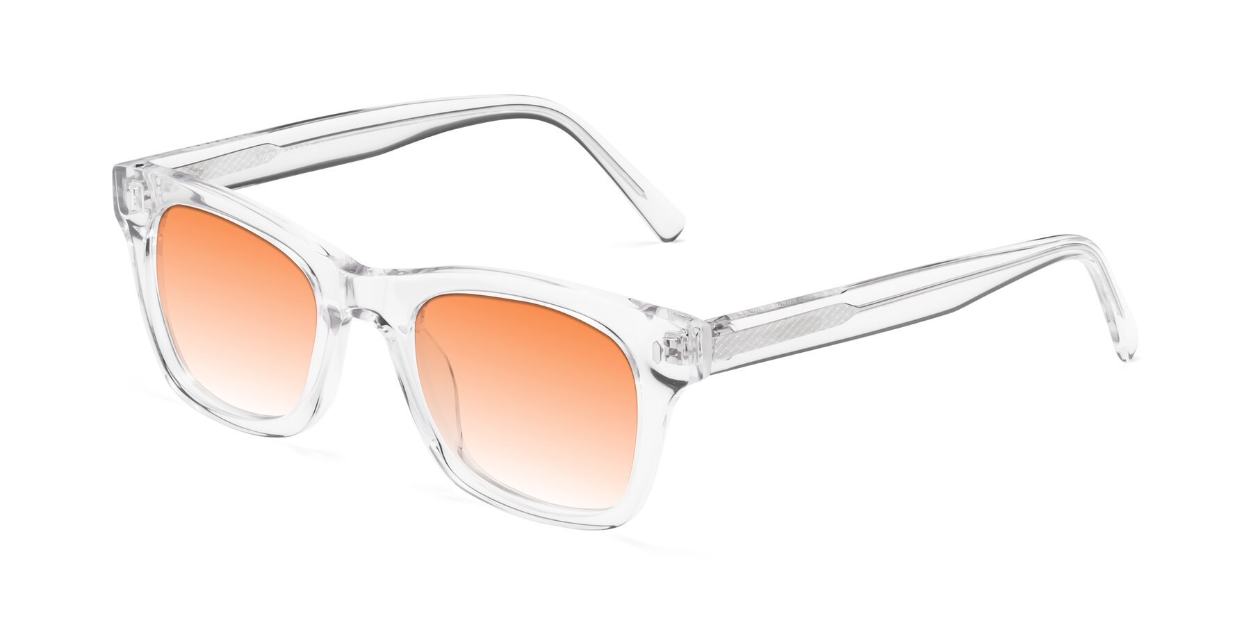 Angle of 17329 in Clear with Orange Gradient Lenses