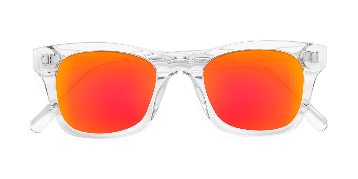 Ben - Clear Flash Mirrored Sunglasses