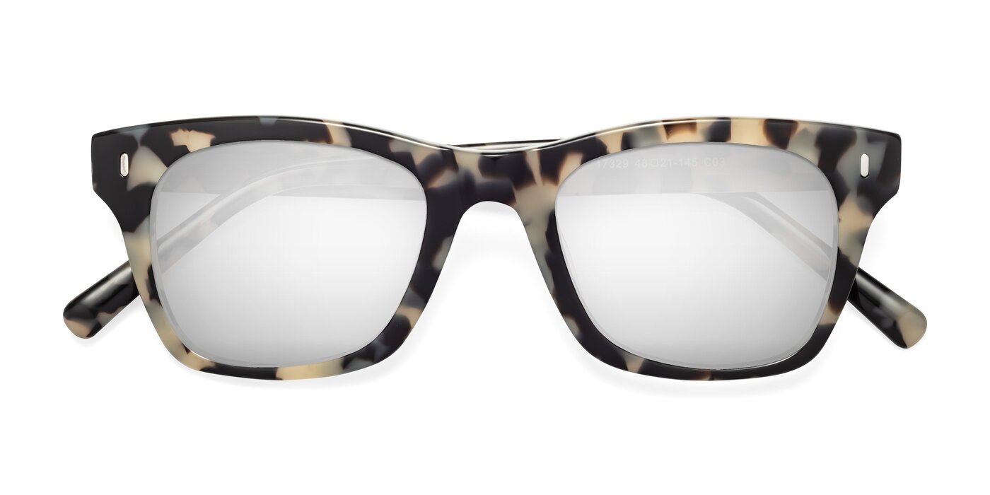 Ben - Havana Flash Mirrored Sunglasses