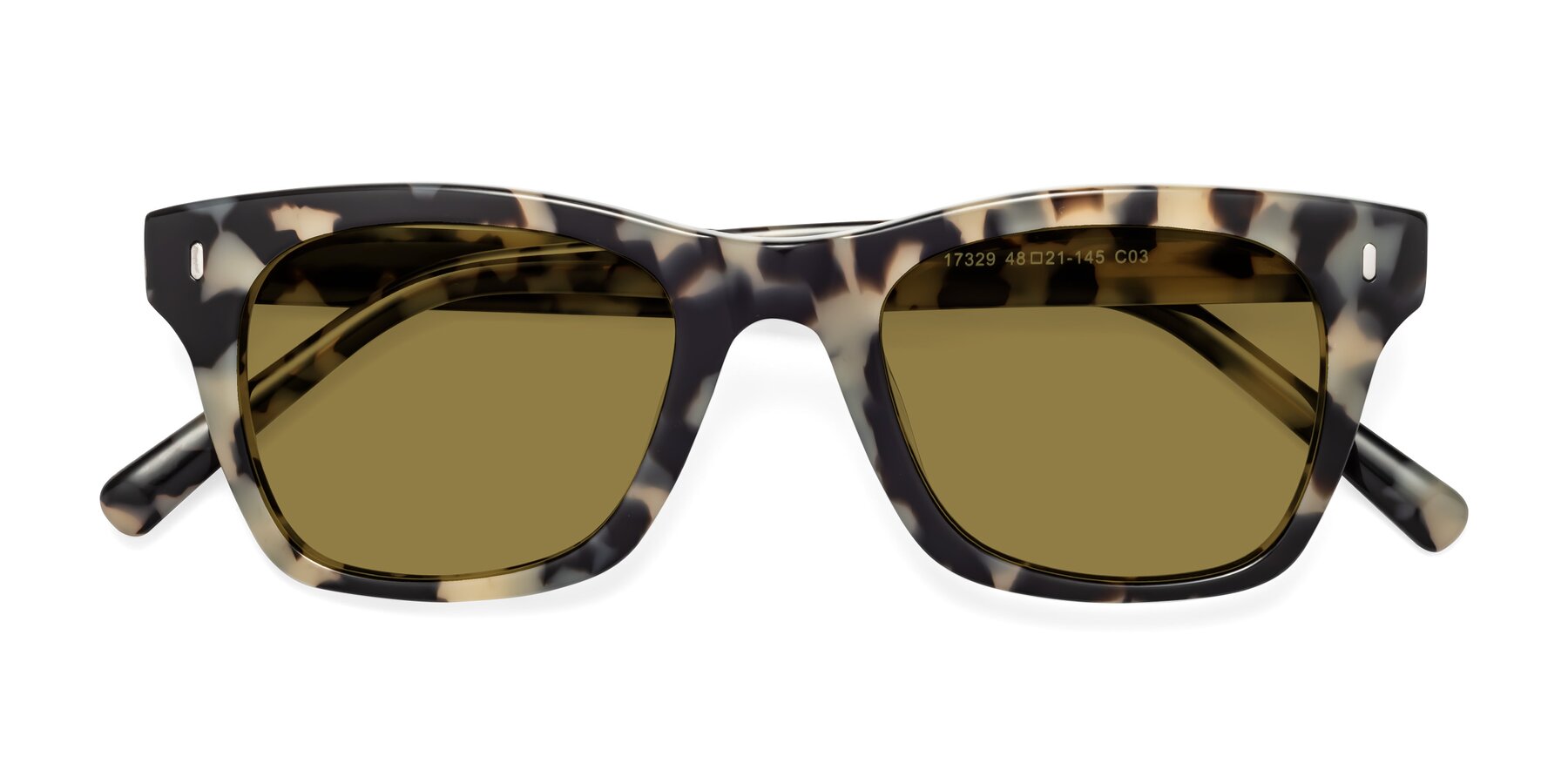 Folded Front of Ben in Havana with Brown Polarized Lenses