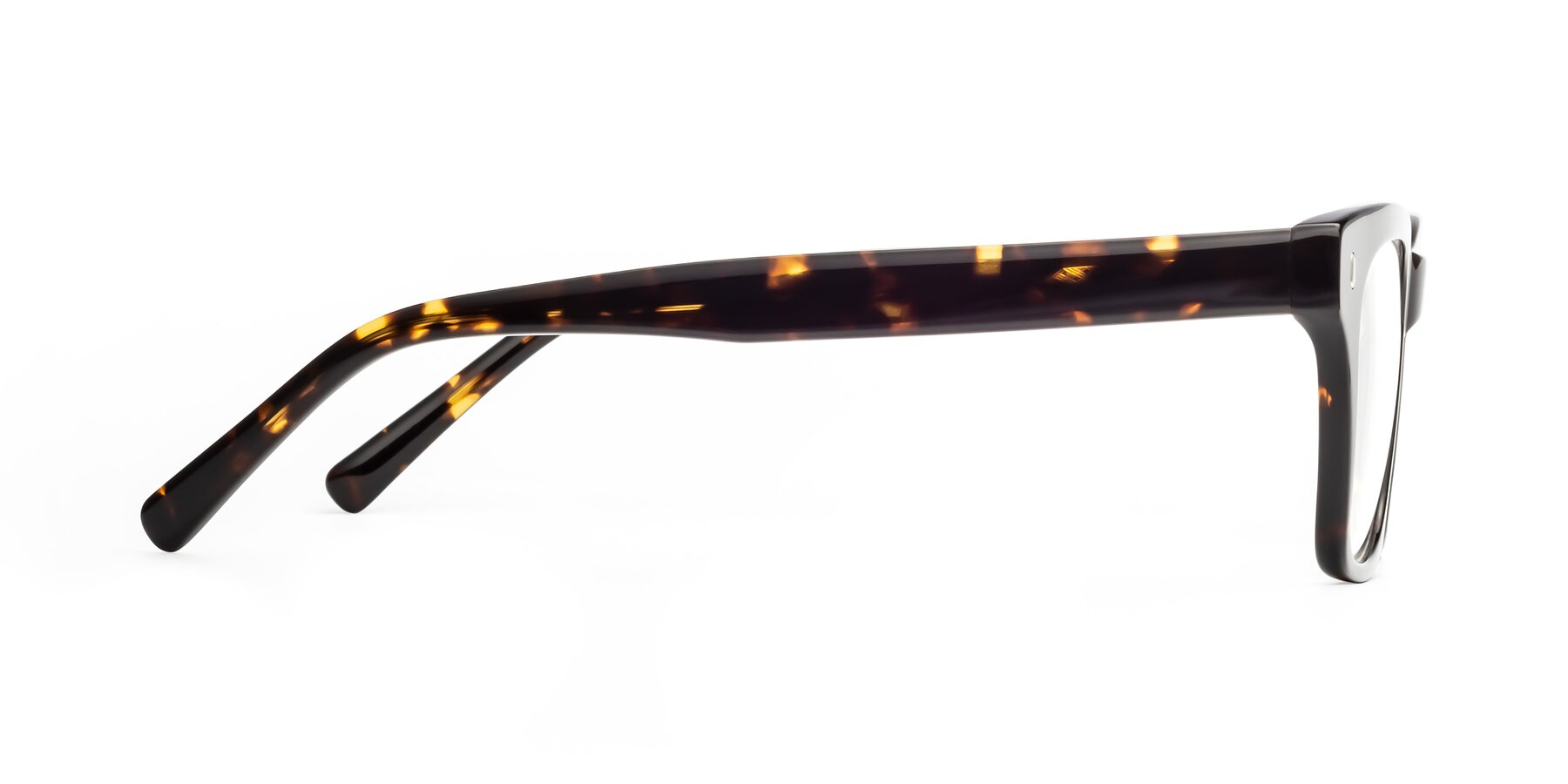 Side of 17329 in Tortoise Brown with Clear Reading Eyeglass Lenses
