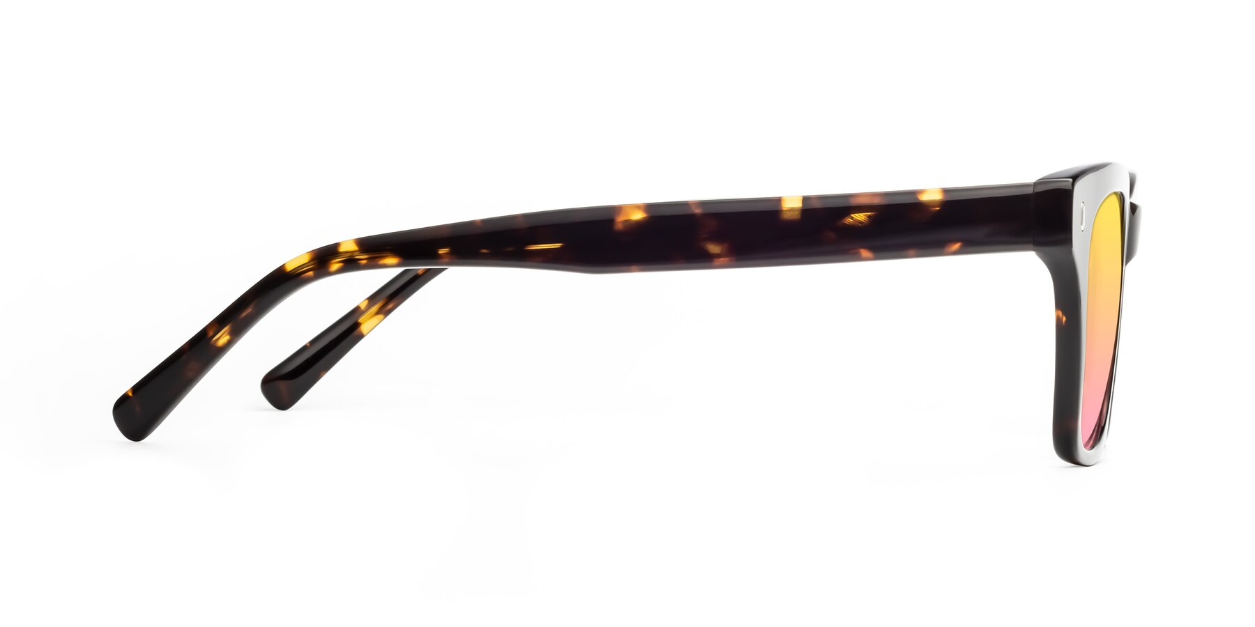 Side of 17329 in Tortoise Brown with Yellow / Pink Gradient Lenses