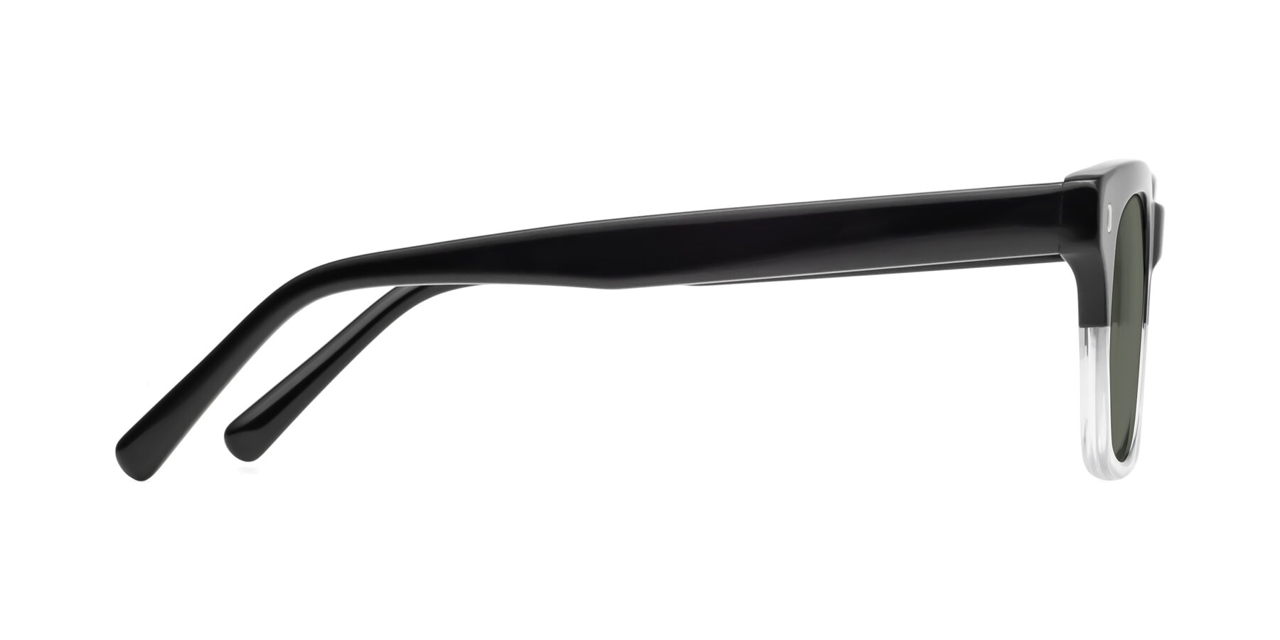 Side of 17329 in Black-Clear with Gray Polarized Lenses