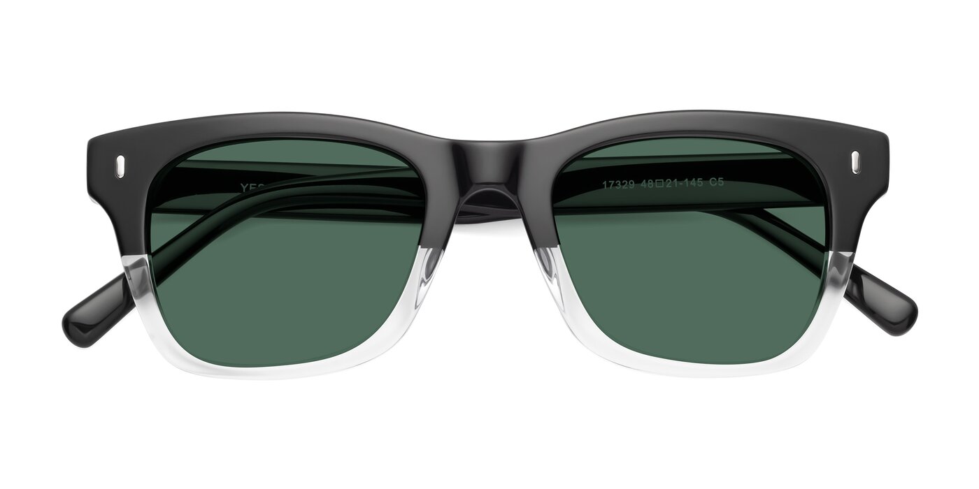 17329 - Black / Clear Polarized Sunglasses