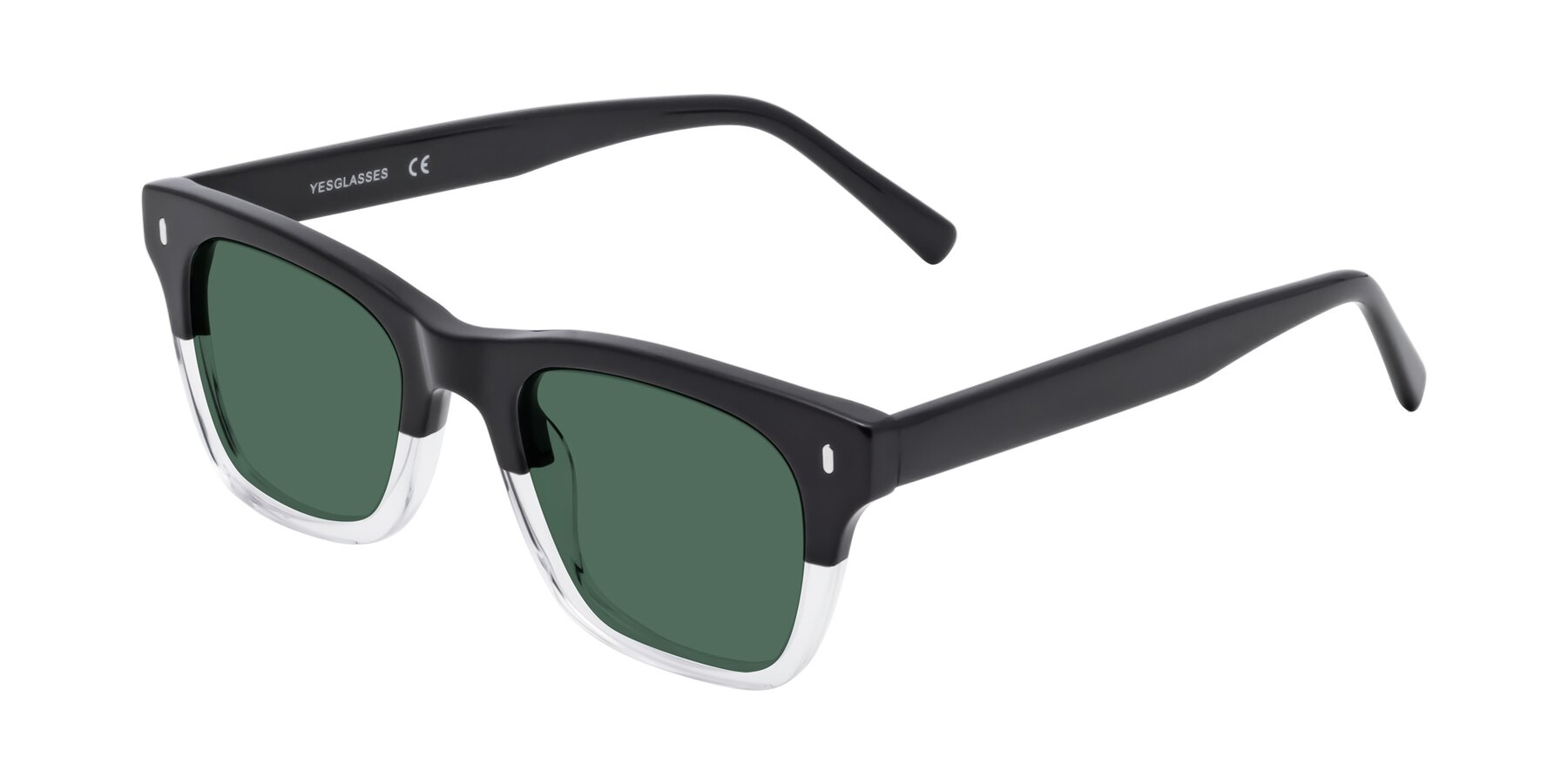 Angle of Ben in Black-Clear with Green Polarized Lenses