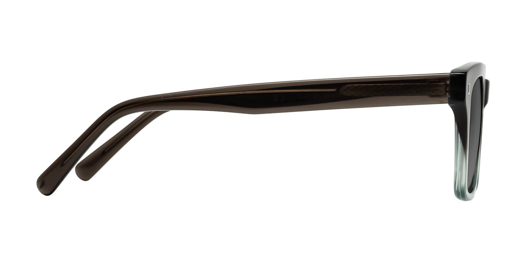 Side of 17329 in Dark Brown with Medium Gray Tinted Lenses