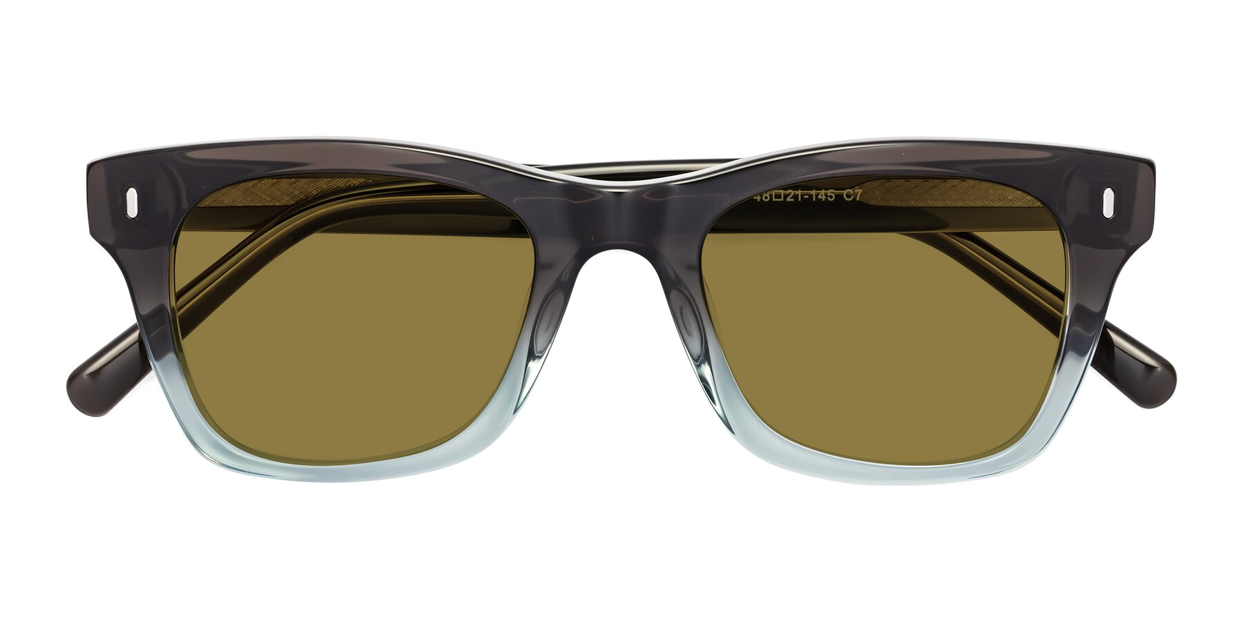 Folded Front of 17329 in Dark Brown with Brown Polarized Lenses