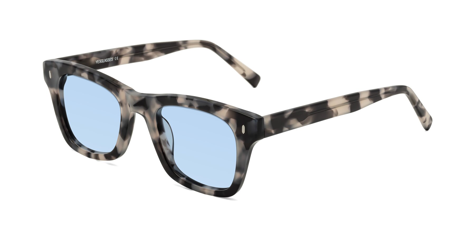 Angle of Ben in Ivory Tortoise with Light Blue Tinted Lenses