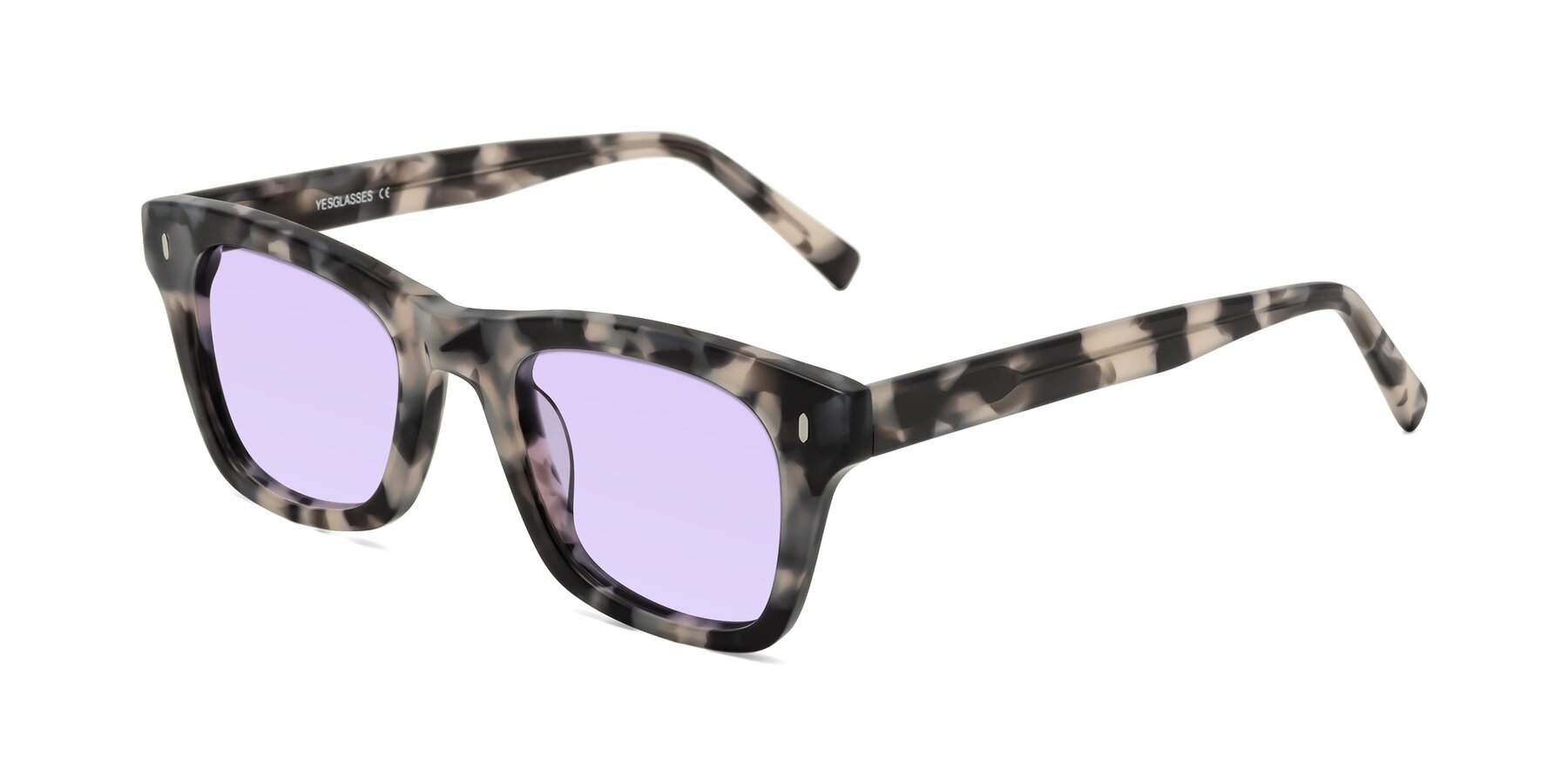 Angle of Ben in Ivory Tortoise with Light Purple Tinted Lenses