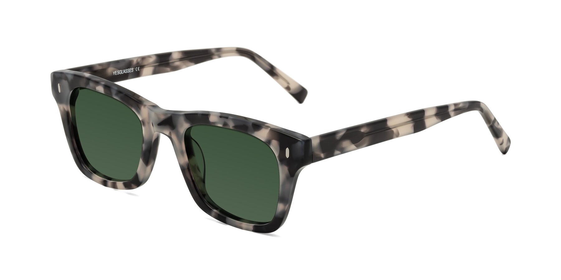 Angle of Ben in Ivory Tortoise with Green Tinted Lenses