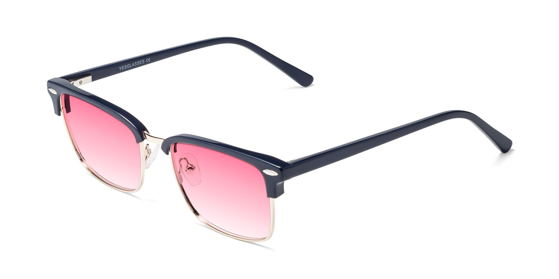 Angle of 17464 in Blue-Gold with Pink Gradient Lenses