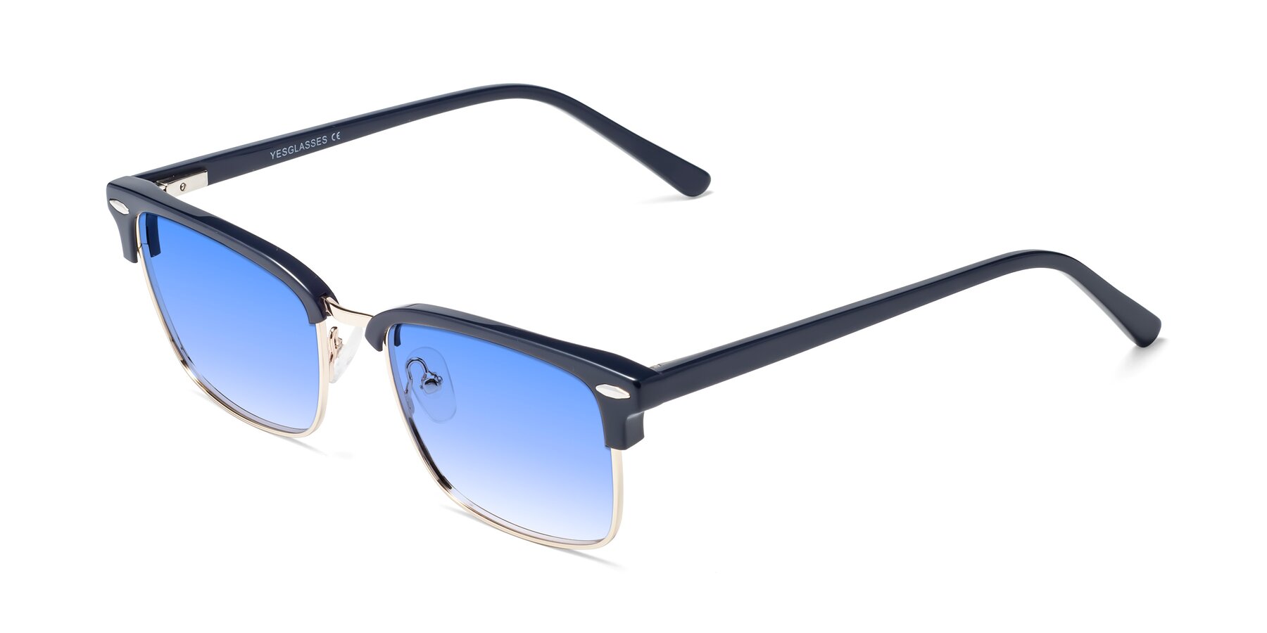 Angle of 17464 in Blue-Gold with Blue Gradient Lenses
