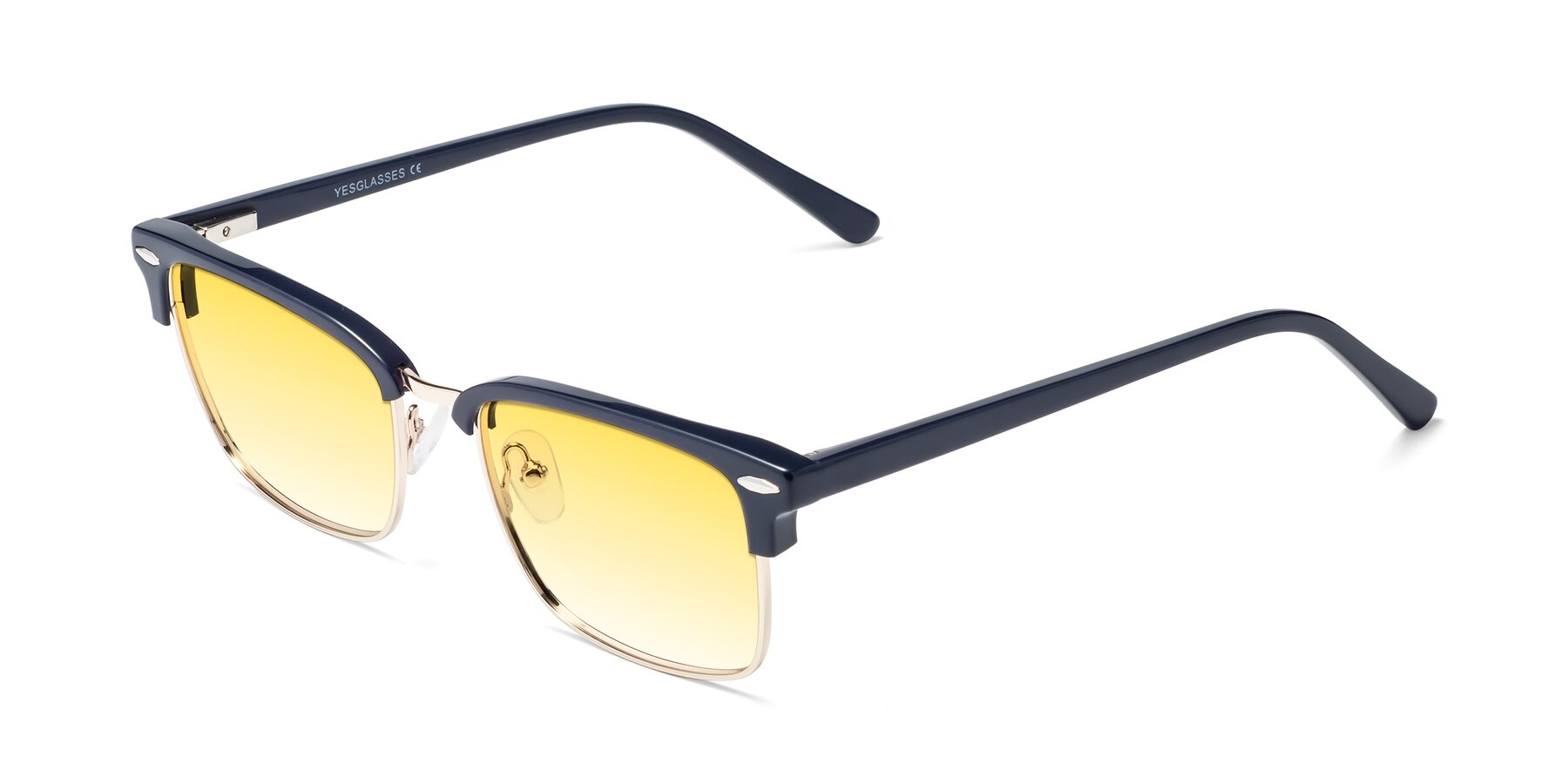 Angle of 17464 in Blue-Gold with Yellow Gradient Lenses