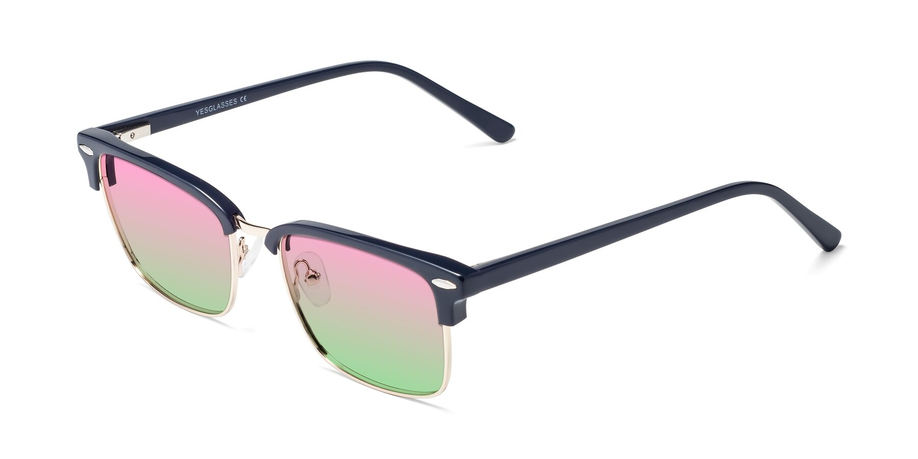 Angle of 17464 in Blue-Gold with Pink / Green Gradient Lenses
