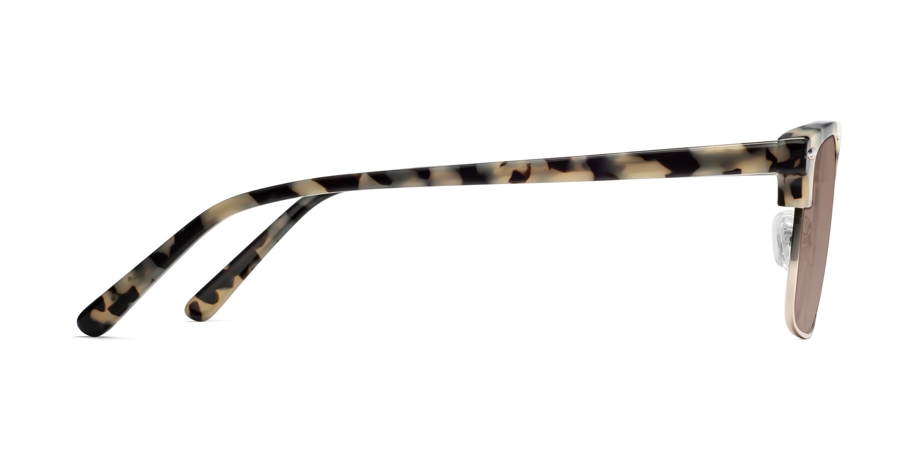 Side of 17464 in Tortoise-Gold with Medium Brown Tinted Lenses