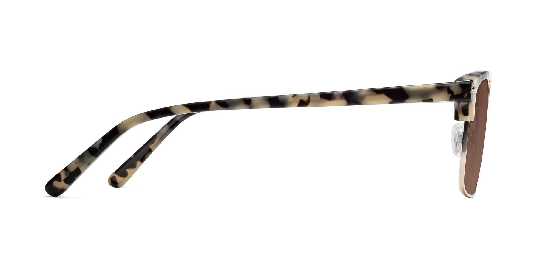 Side of 17464 in Tortoise-Gold with Brown Tinted Lenses