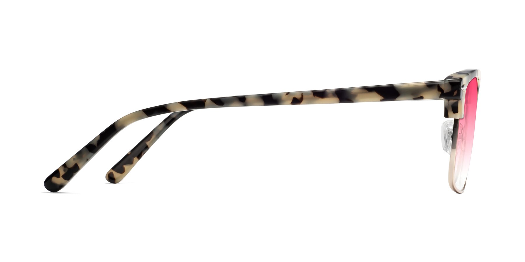 Side of 17464 in Tortoise-Gold with Pink Gradient Lenses