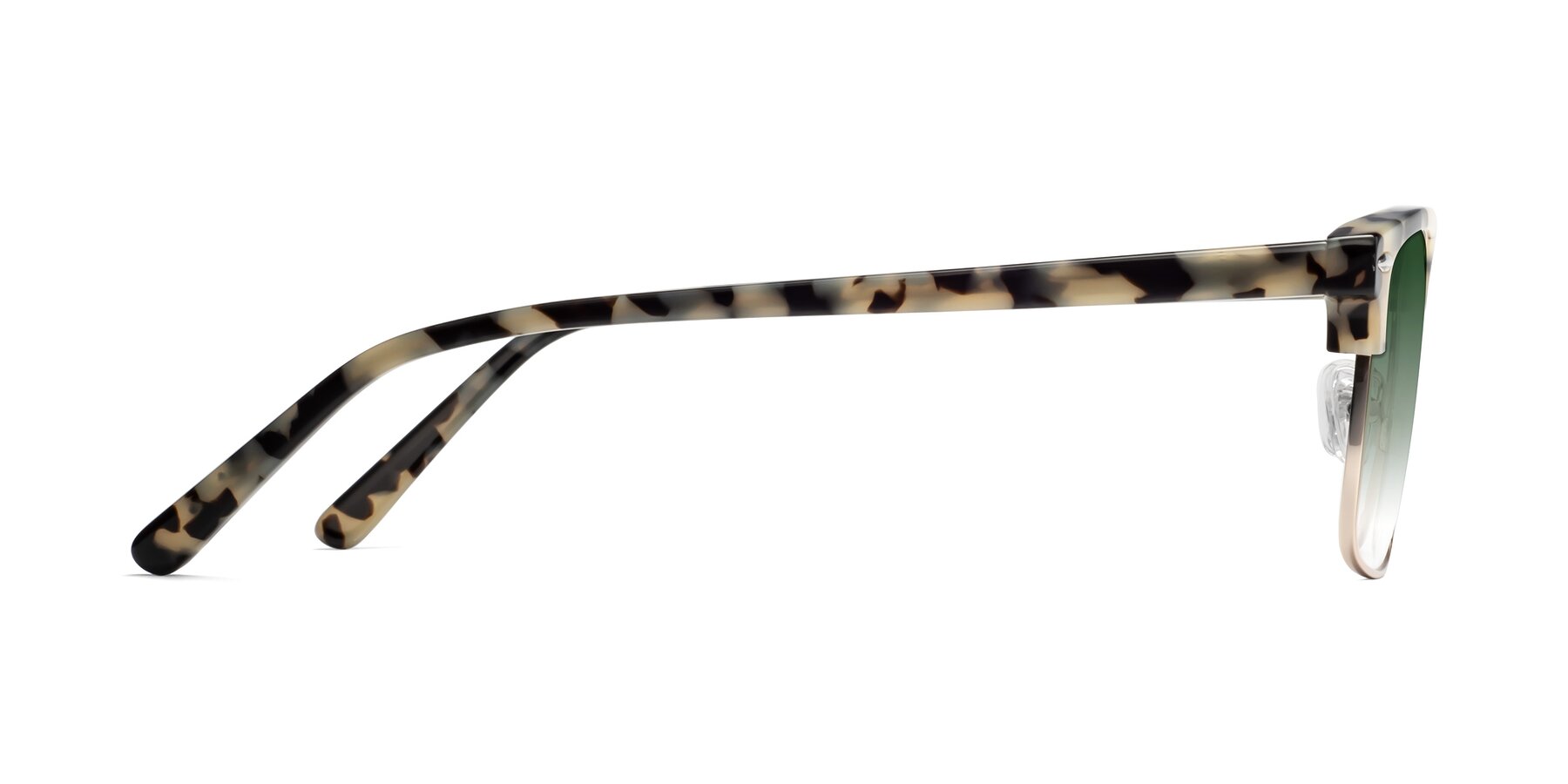Side of 17464 in Tortoise-Gold with Green Gradient Lenses