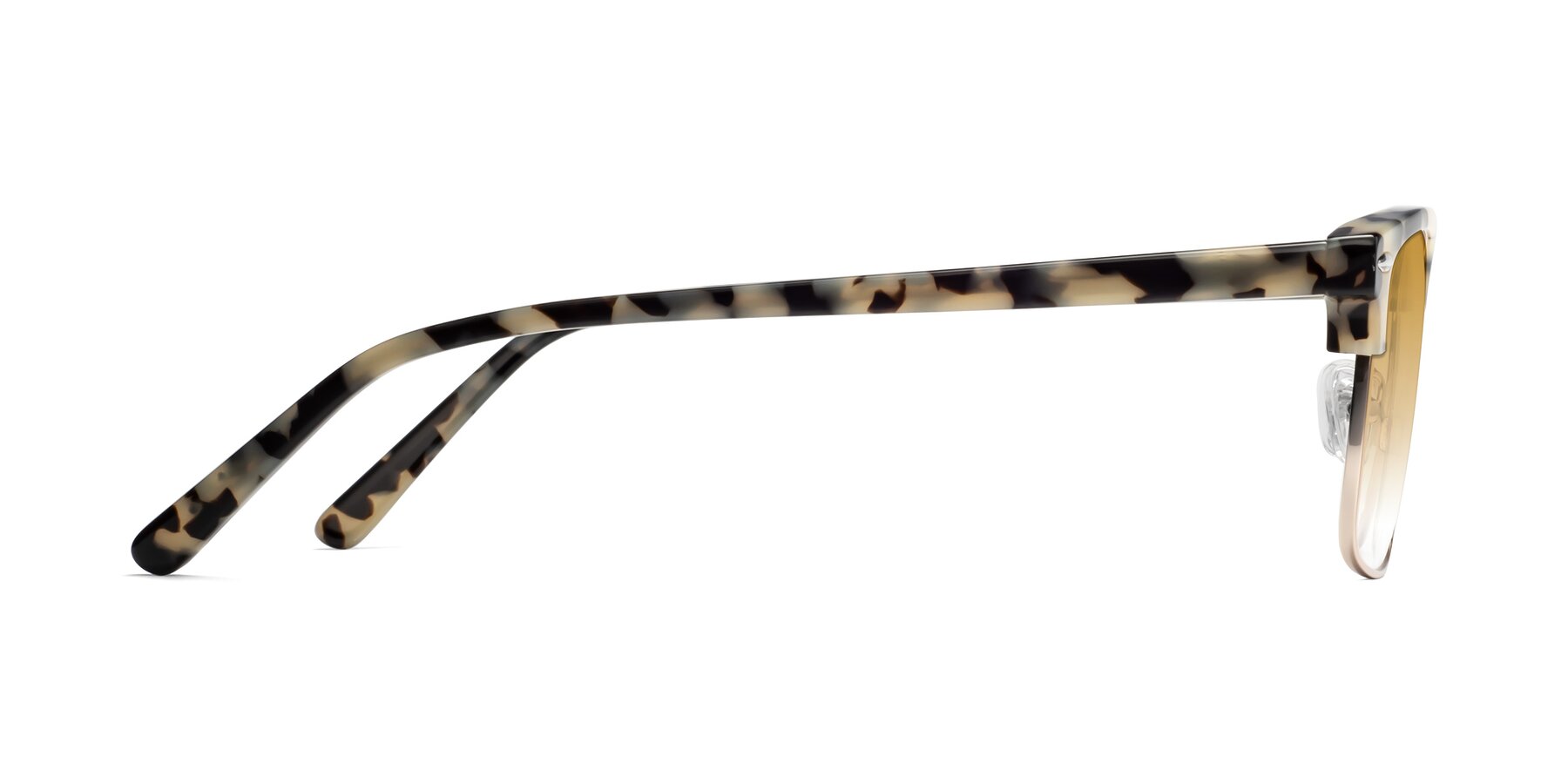 Side of 17464 in Tortoise-Gold with Champagne Gradient Lenses