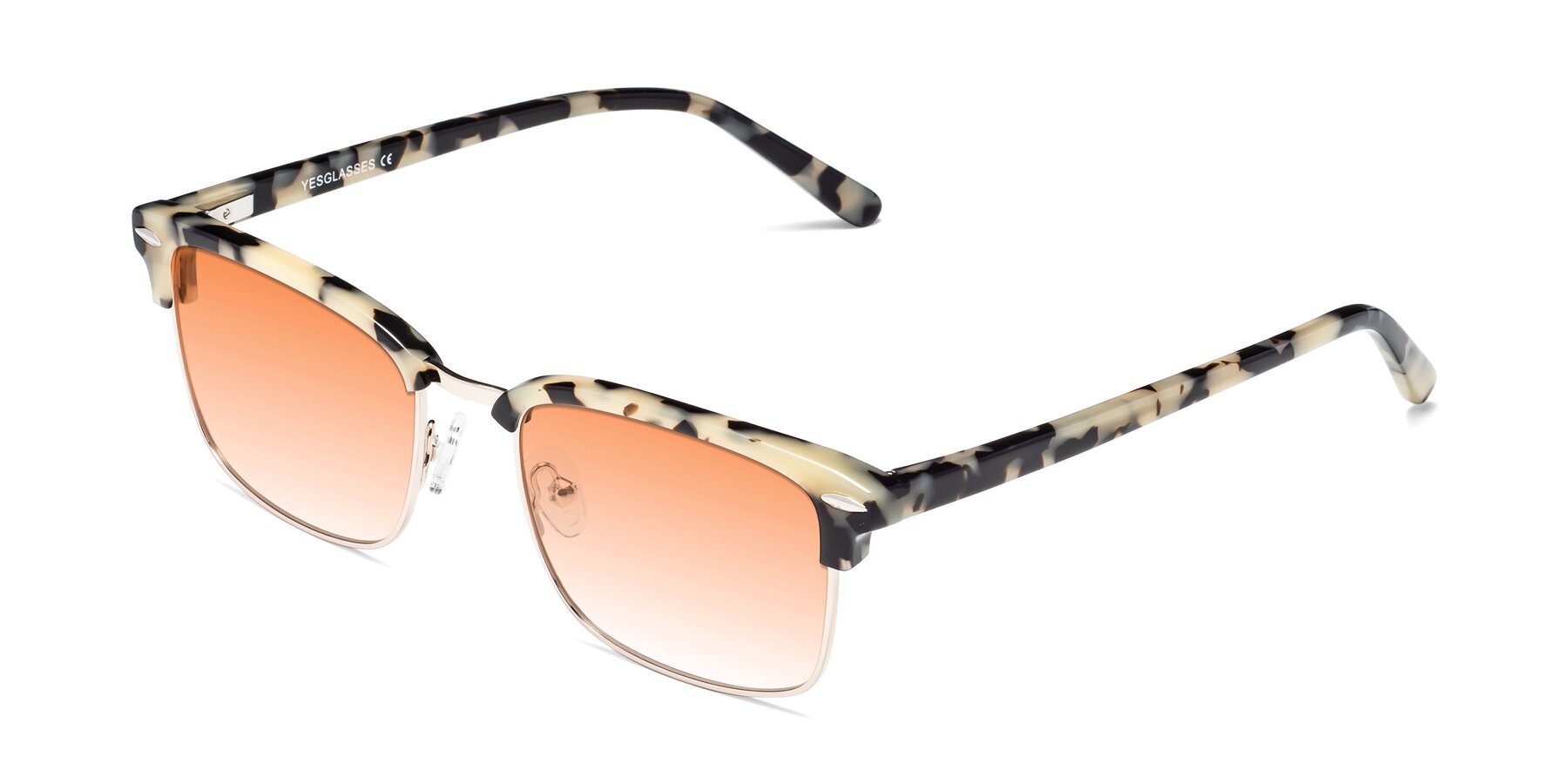 Angle of 17464 in Tortoise-Gold with Orange Gradient Lenses