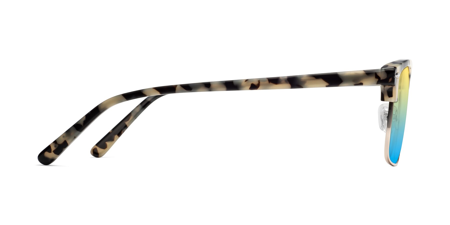Side of 17464 in Tortoise-Gold with Yellow / Blue Gradient Lenses