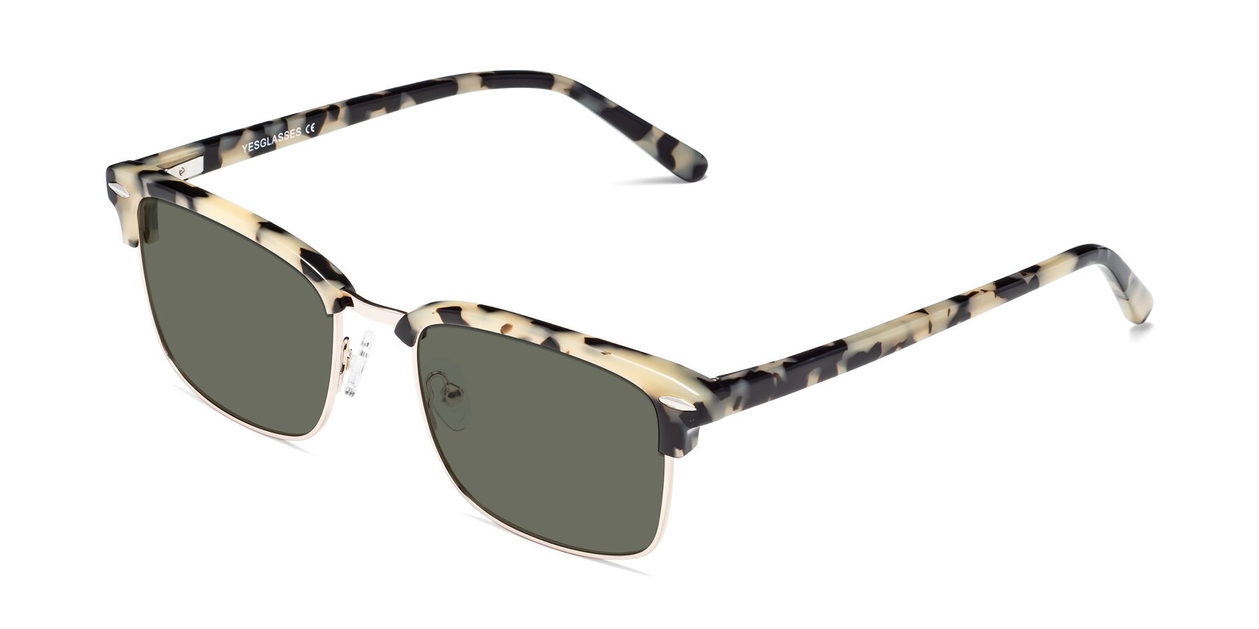 Angle of 17464 in Tortoise-Gold with Gray Polarized Lenses