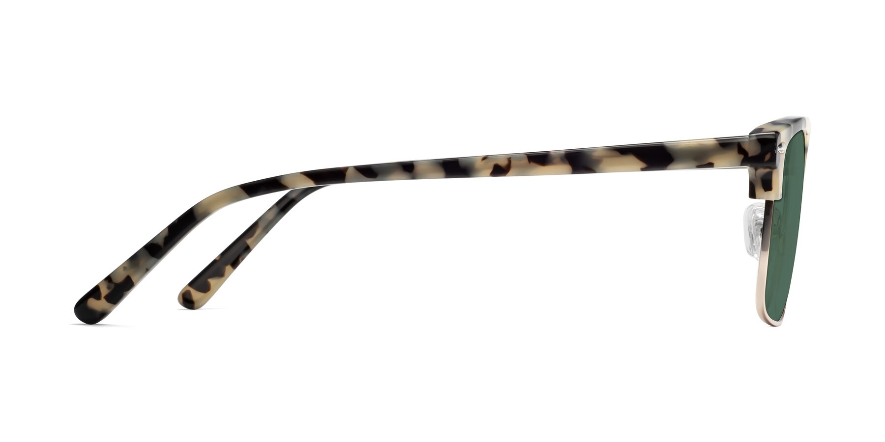 Side of 17464 in Tortoise-Gold with Green Polarized Lenses
