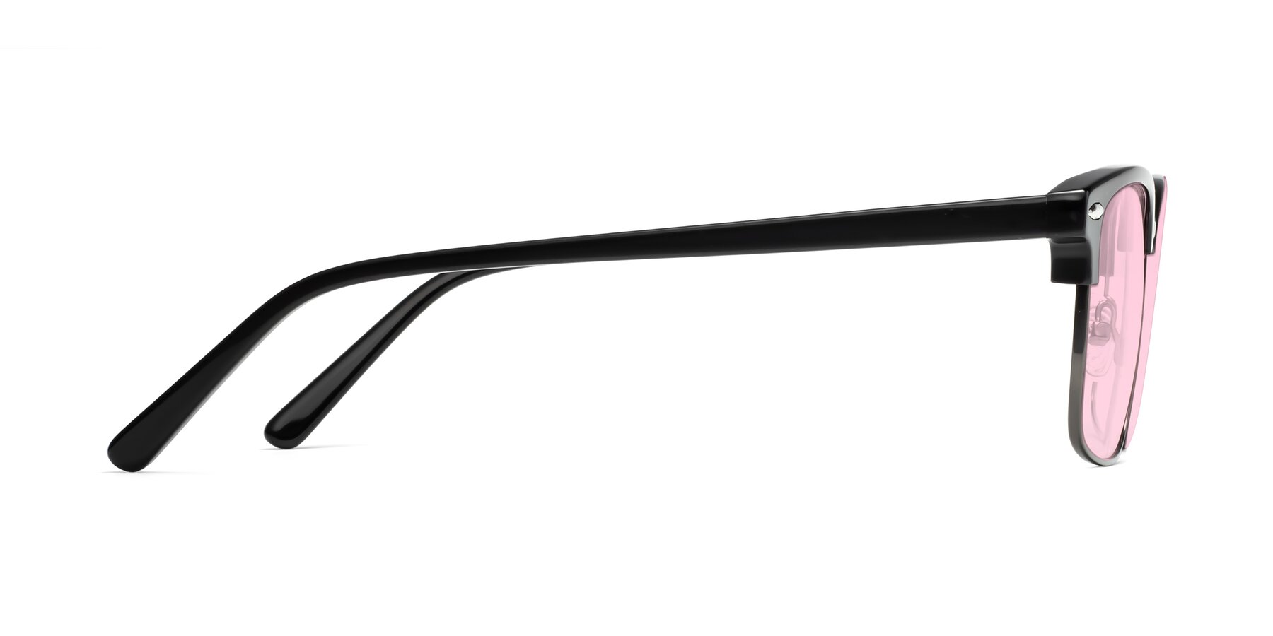 Side of 17464 in Black-Gunmetal with Light Pink Tinted Lenses