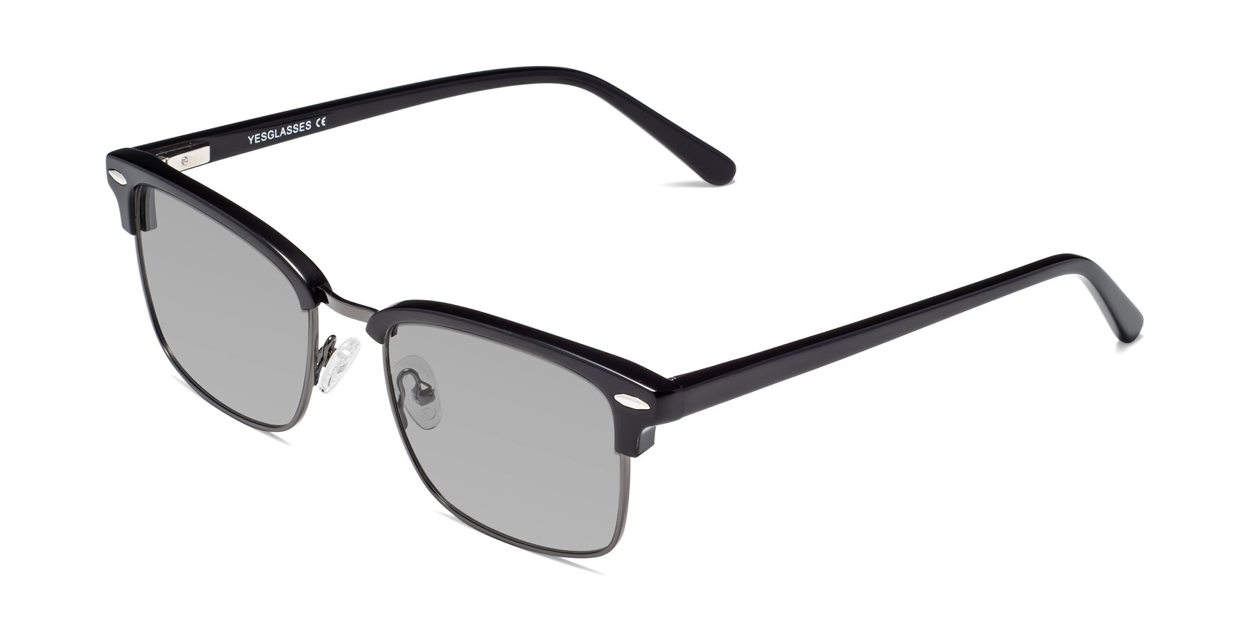 Angle of 17464 in Black-Gunmetal with Light Gray Tinted Lenses