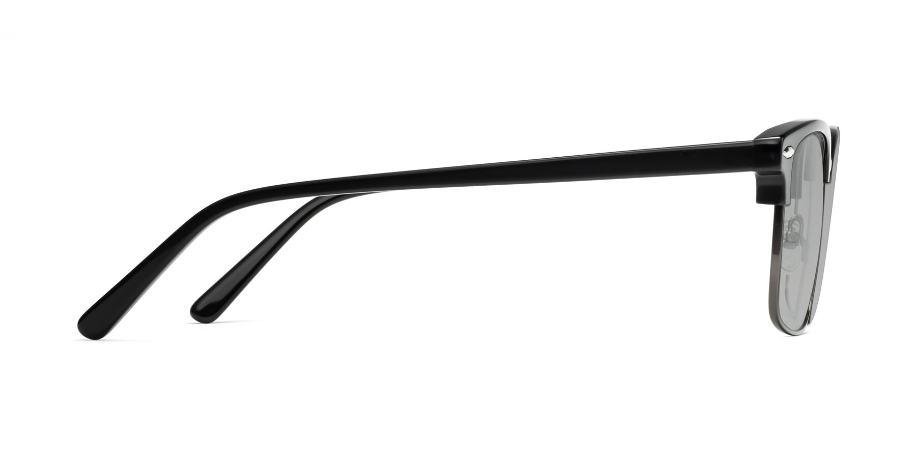 Side of 17464 in Black-Gunmetal with Light Gray Tinted Lenses