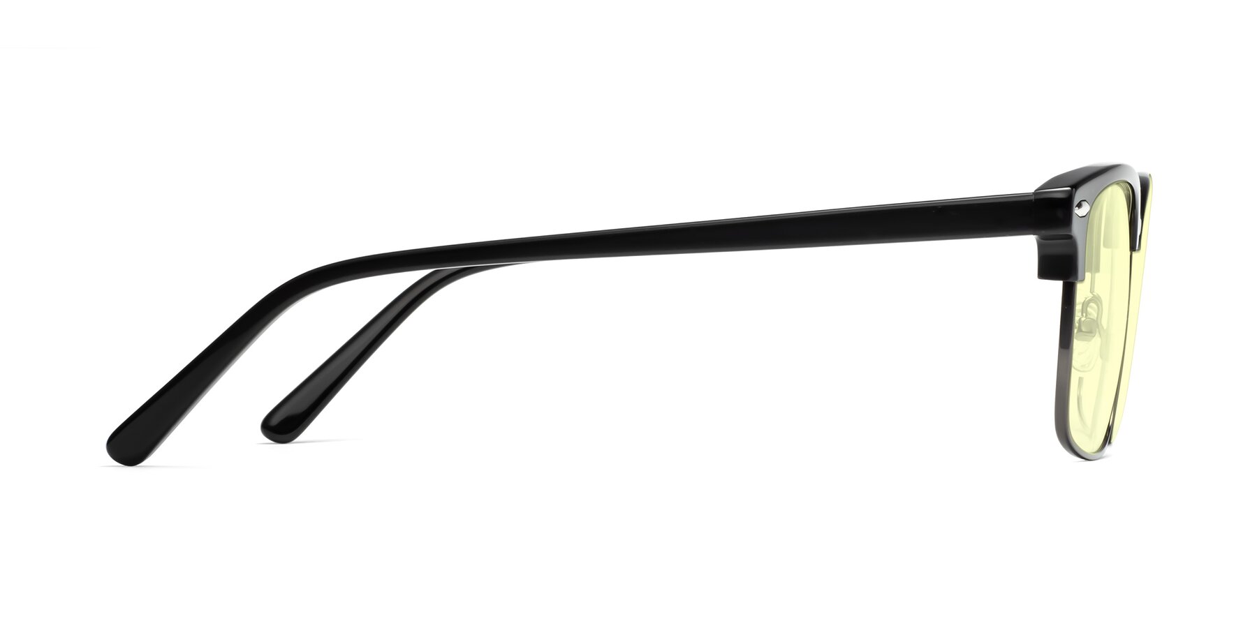 Side of 17464 in Black-Gunmetal with Light Yellow Tinted Lenses