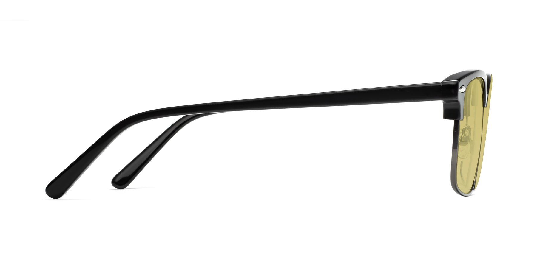 Side of 17464 in Black-Gunmetal with Medium Champagne Tinted Lenses