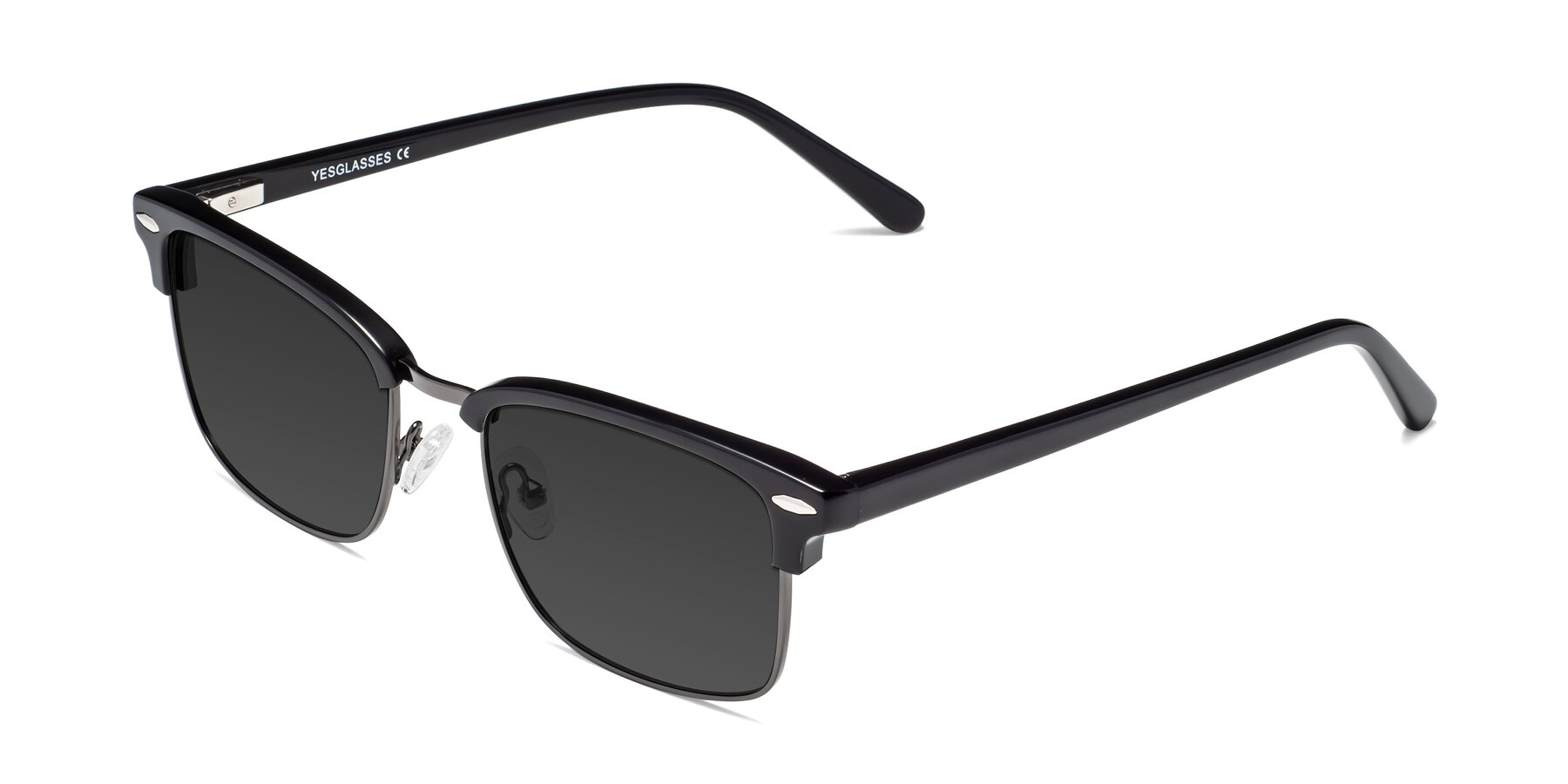 Angle of 17464 in Black-Gunmetal with Gray Tinted Lenses