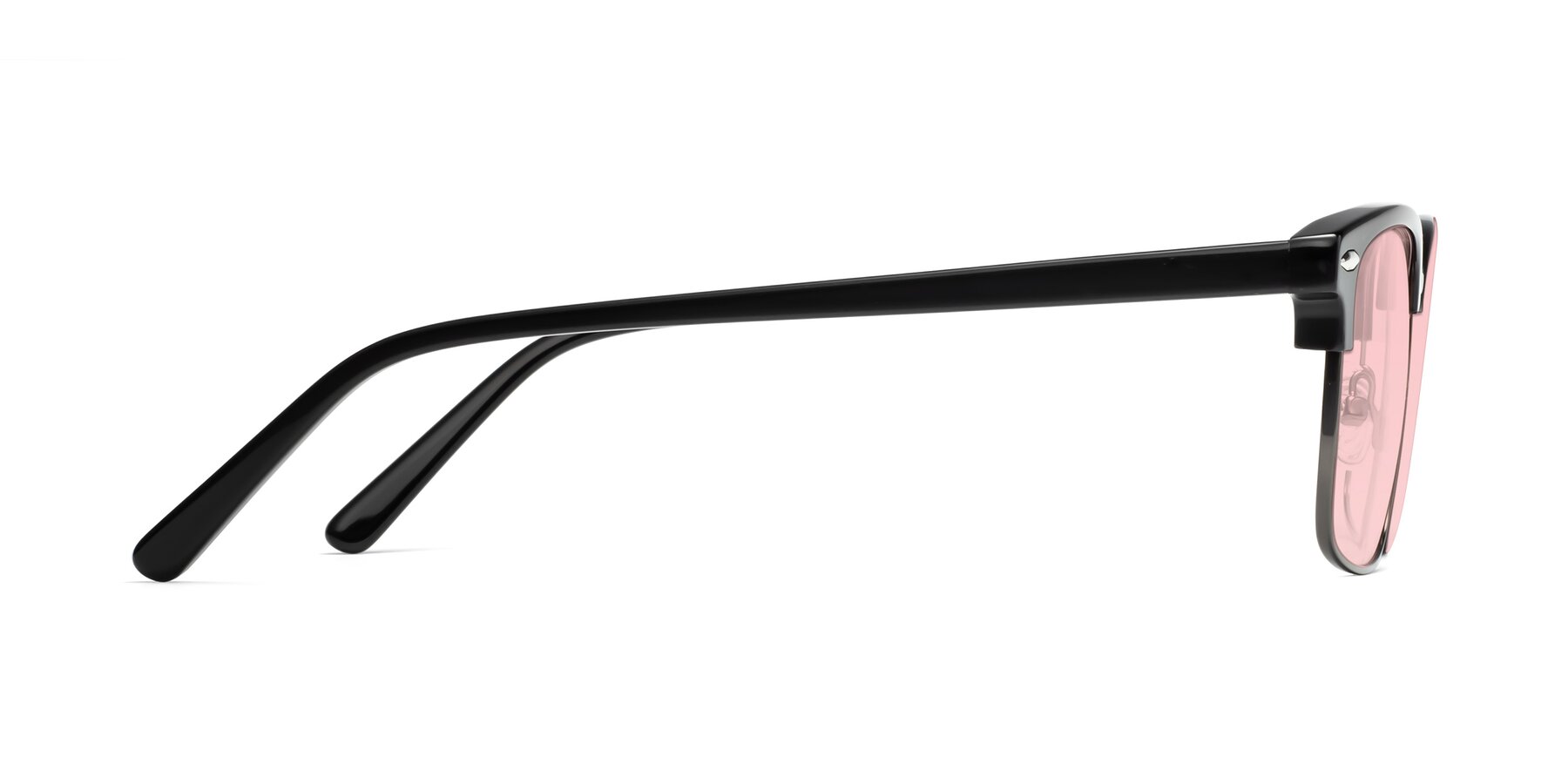 Side of 17464 in Black-Gunmetal with Light Garnet Tinted Lenses