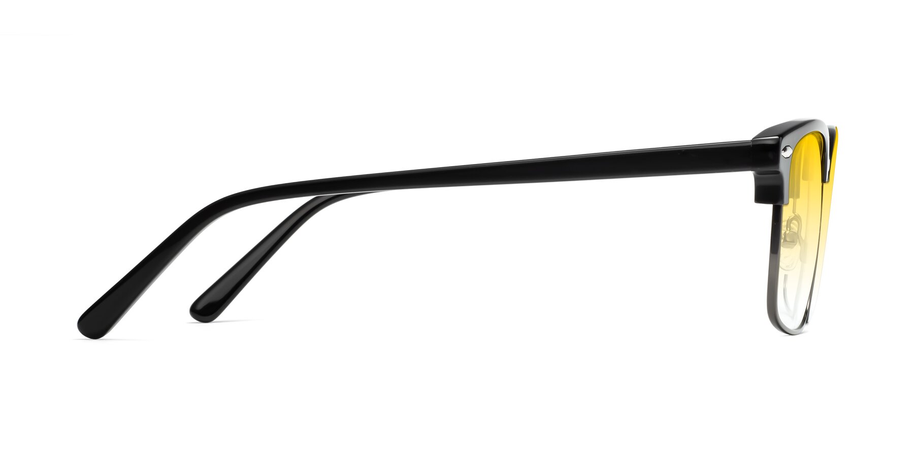 Side of 17464 in Black-Gunmetal with Yellow Gradient Lenses