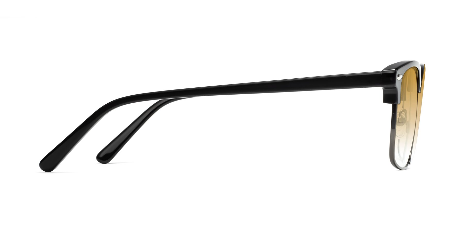 Side of 17464 in Black-Gunmetal with Champagne Gradient Lenses