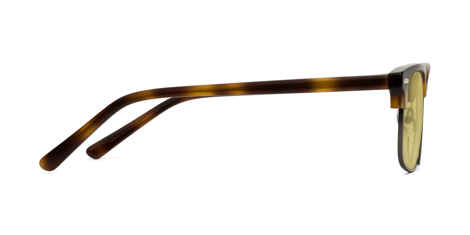 Side of 17464 in Tortoise/ Gunmetal with Medium Champagne Tinted Lenses