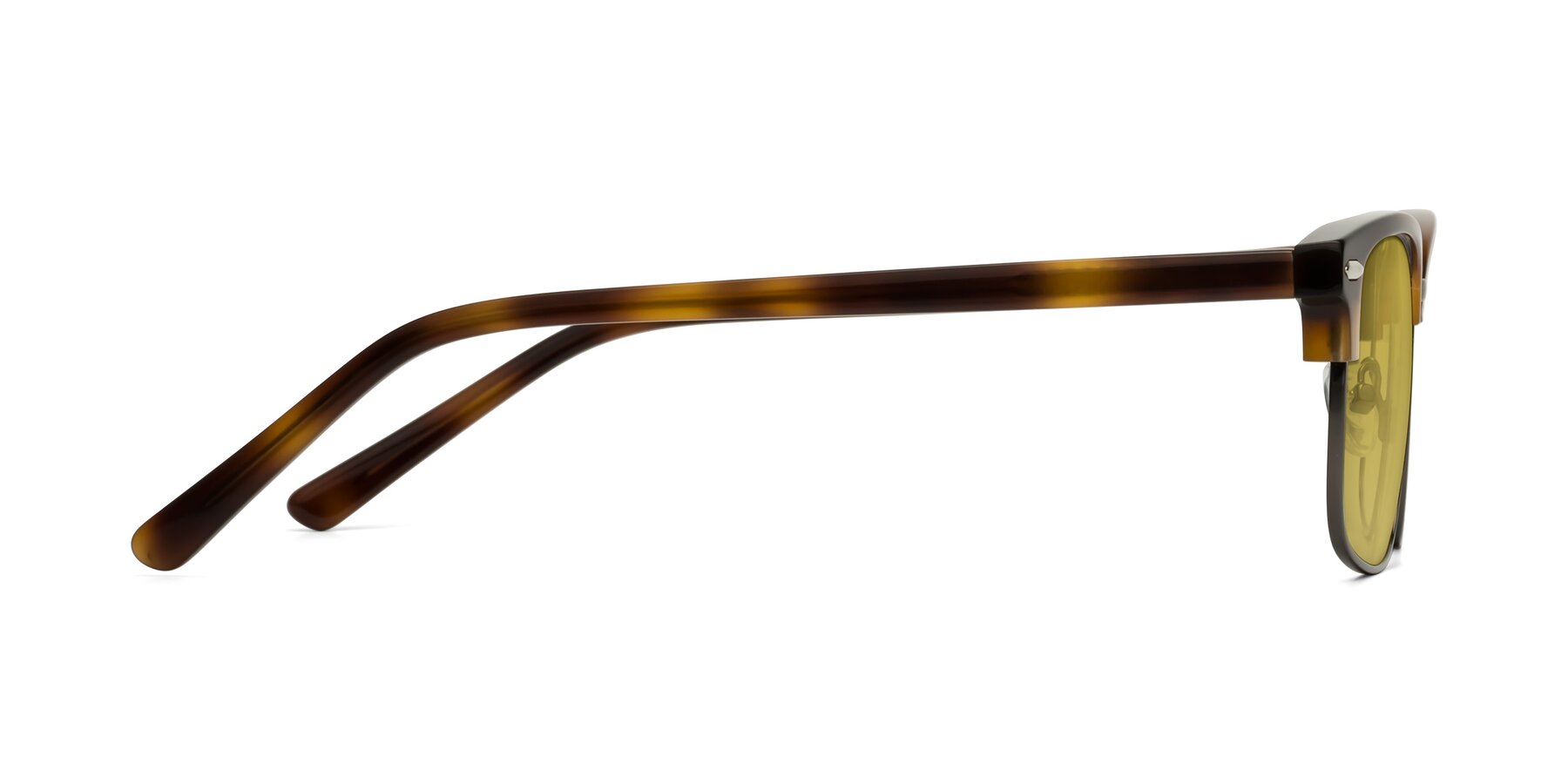 Side of 17464 in Tortoise/ Gunmetal with Champagne Tinted Lenses