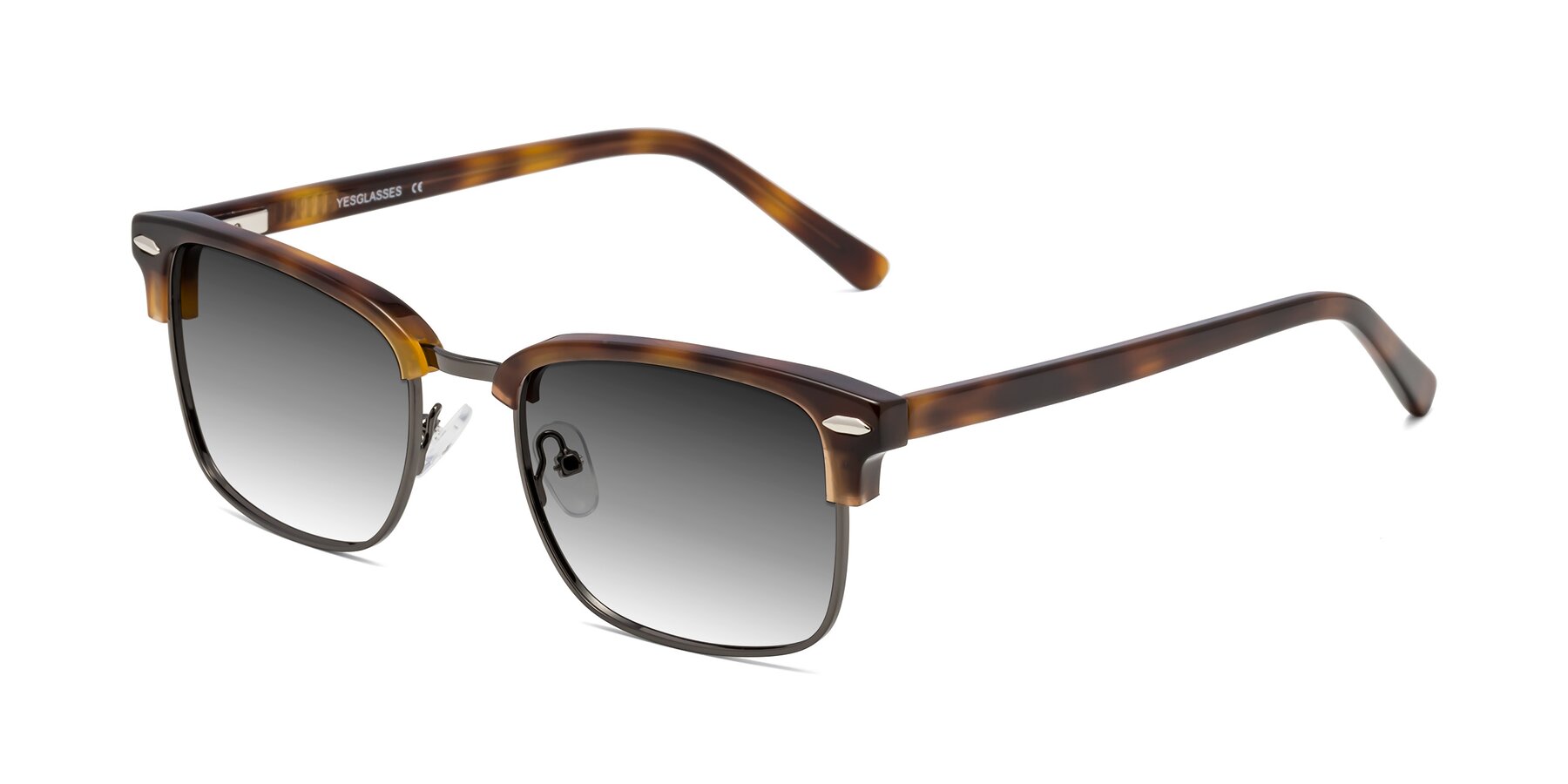 Angle of 17464 in Tortoise/ Gunmetal with Gray Gradient Lenses