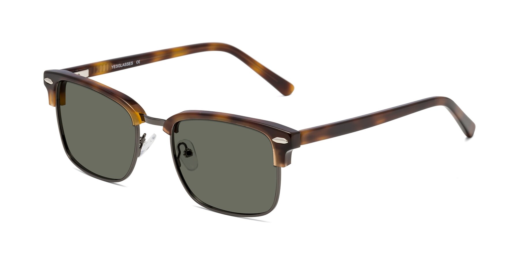 Angle of 17464 in Tortoise/ Gunmetal with Gray Polarized Lenses