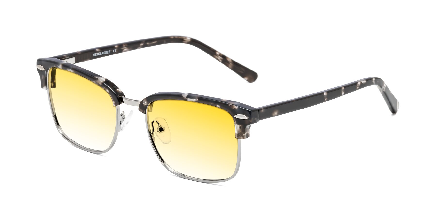 Angle of 17464 in Tortoise-Silver with Yellow Gradient Lenses