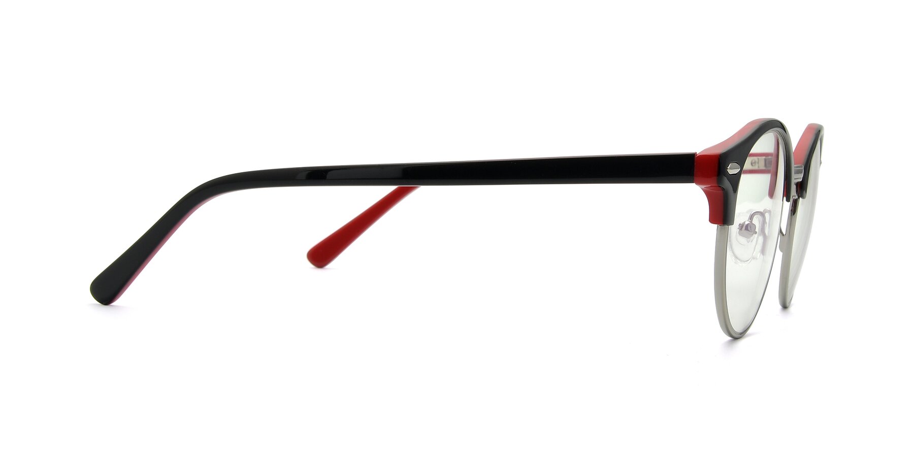 Side of 17462 in Black-Wine with Clear Reading Eyeglass Lenses