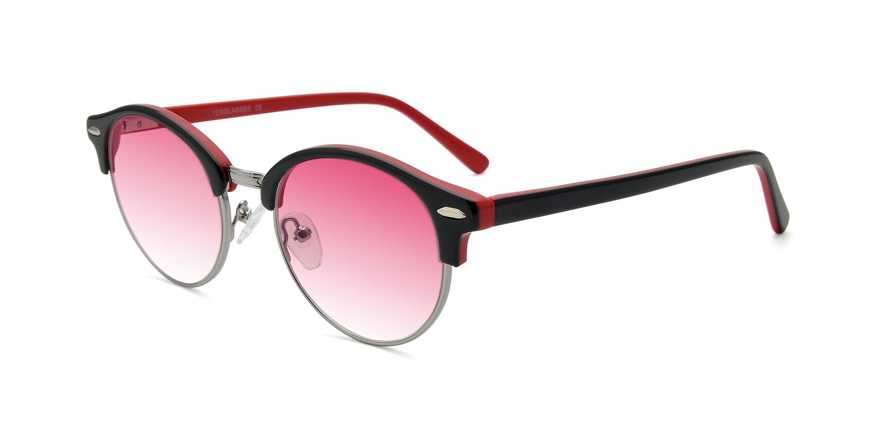 Angle of 17462 in Black-Wine with Pink Gradient Lenses