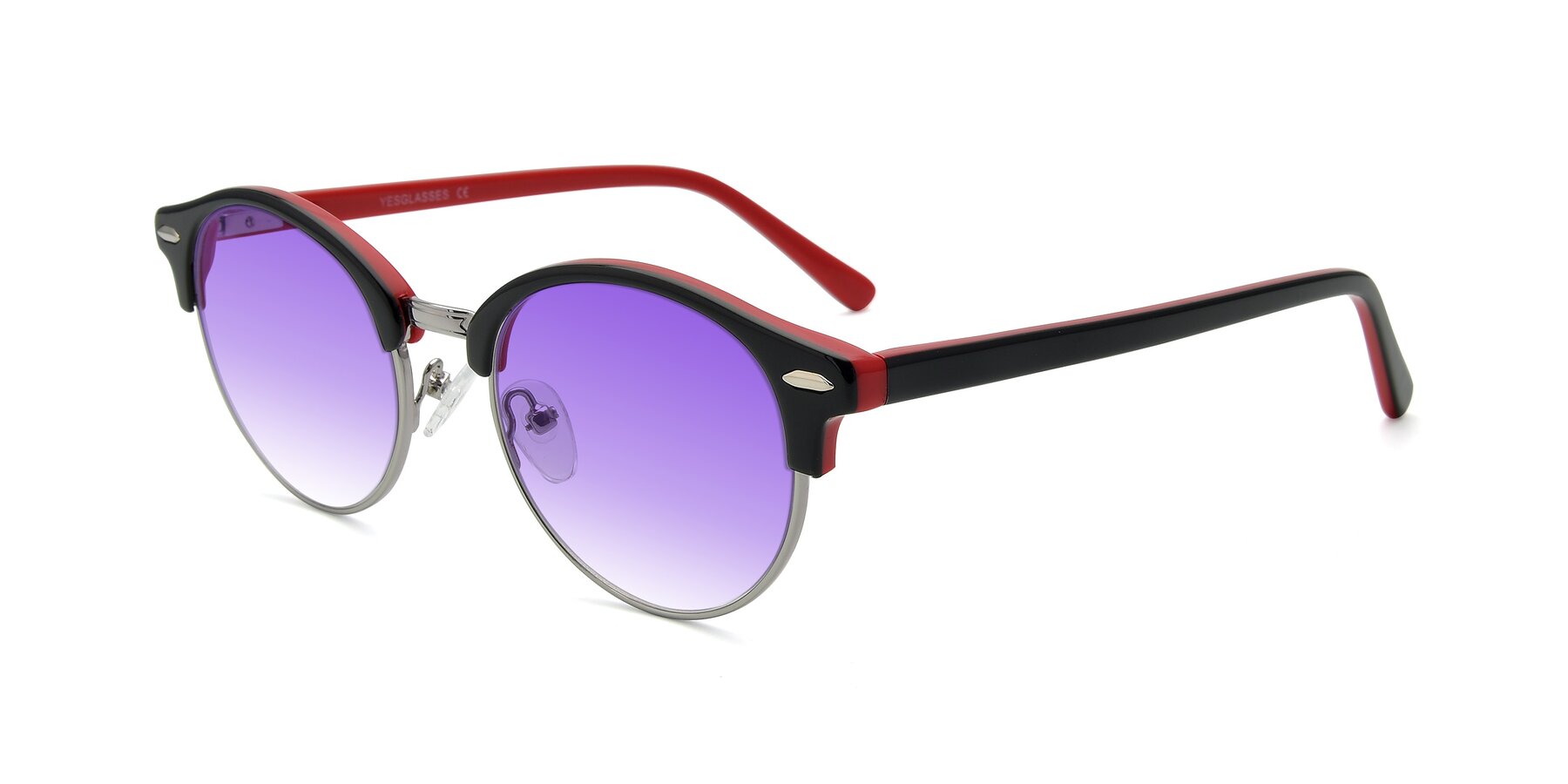 Angle of 17462 in Black-Wine with Purple Gradient Lenses